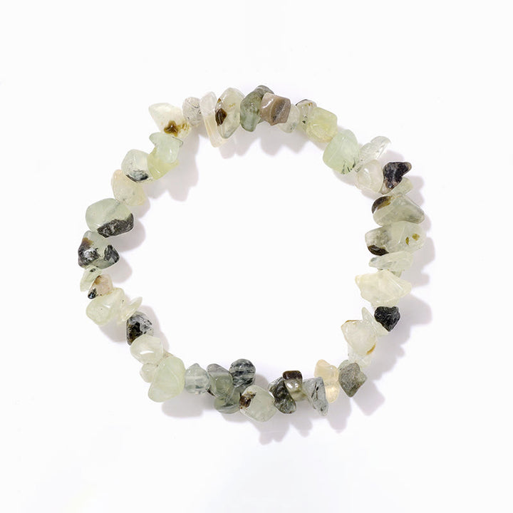 Pulsera de grava irregular natural colorida de Olivenorma 