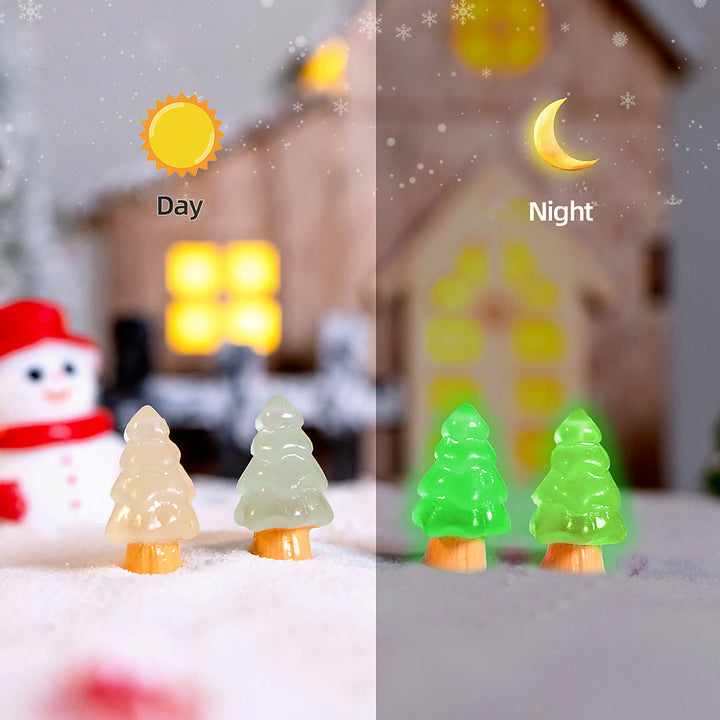 Olivenorma - 5 miniesculturas de cristal para árbol de Navidad, decoración con piedras preciosas