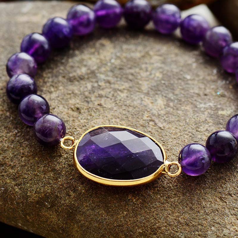 Olivenorma Alivia el estrés Pulsera Amatista