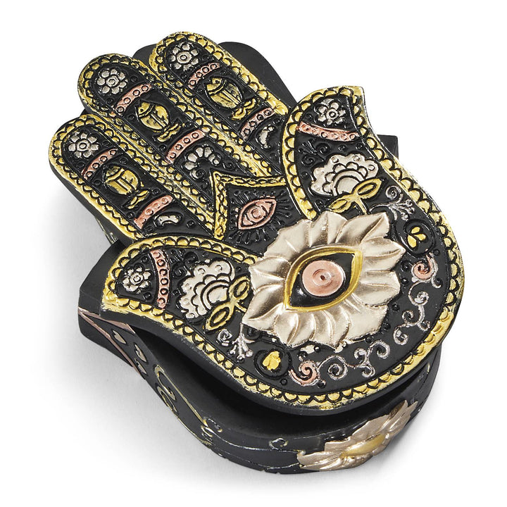 Adorno decorativo para caja de Hamsa con ojo malvado pintado a mano de Olivenorma
