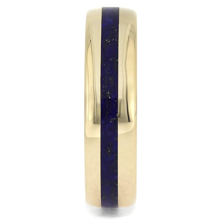 Juego de anillos de novia con nudo celta y lapislázuli de Olivenorma