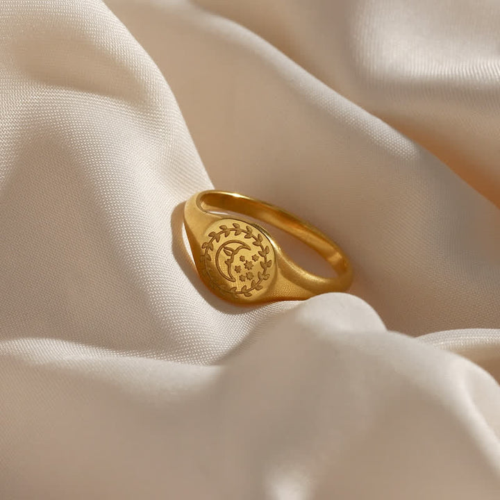 Anillo Sol y Luna con Cartas del Tarot de Olivenorma