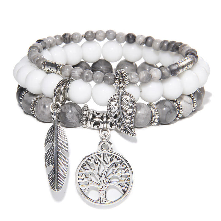 Juego de 3 pulseras con el árbol de la vida "Momentos de sanación de la naturaleza" de Olivenorma 