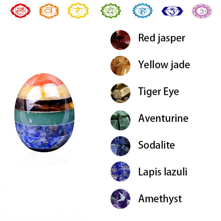 Huevo de cristal del espíritu creativo del chakra de Pascua de Olivenorma