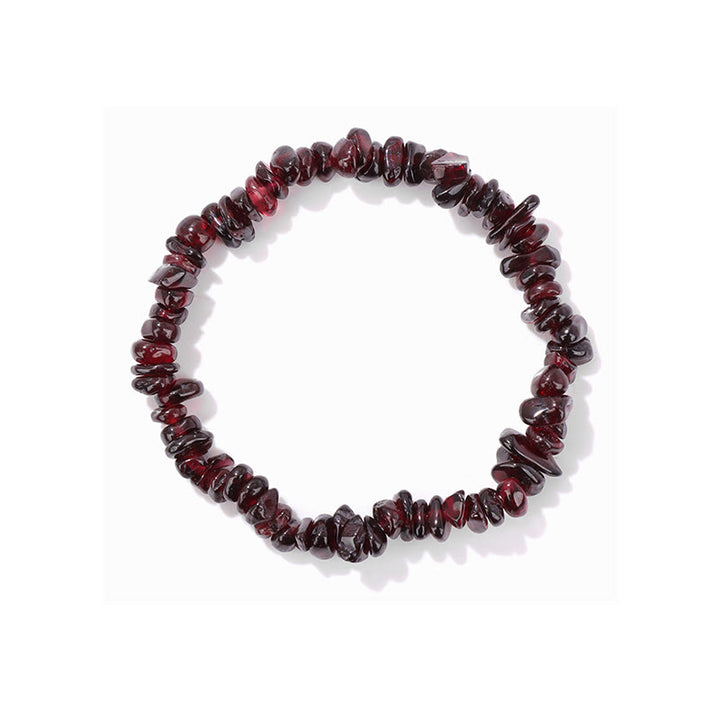 Pulsera de grava irregular natural colorida de Olivenorma 
