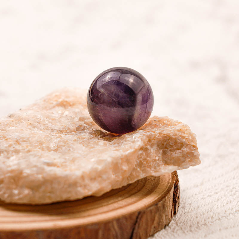 Esfera de cristal purificador del alma de amatista Olivenorma