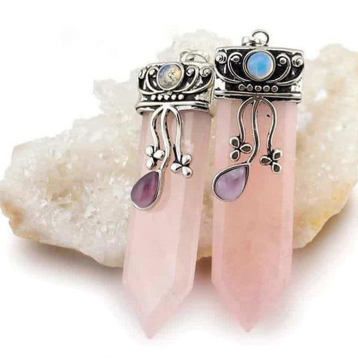 Collar de piedra natural con la diosa protectora Olivenorma 