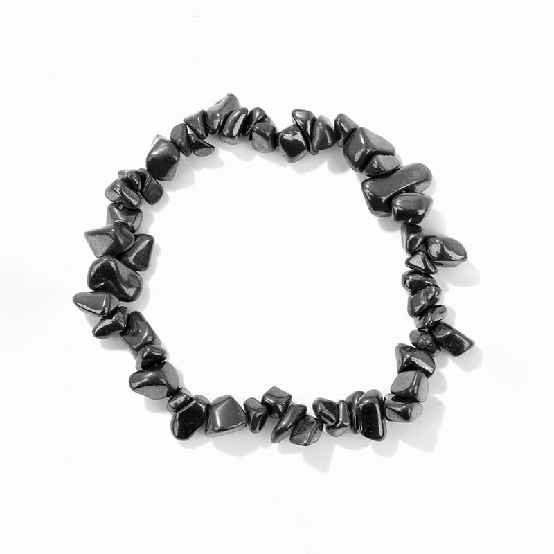 Pulsera de grava irregular natural colorida de Olivenorma 