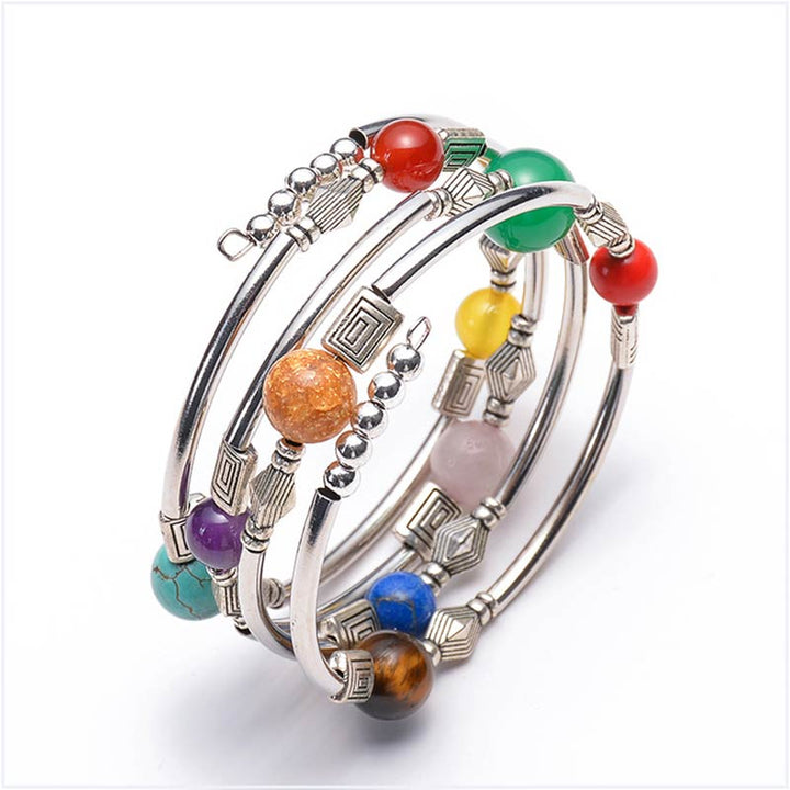 Pulsera de orgón con chakras de Olivenorma 
