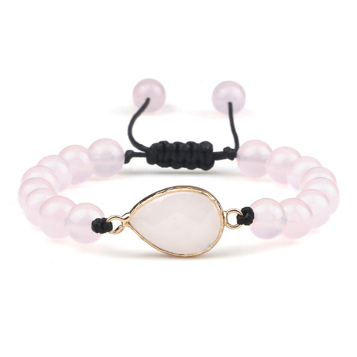 Pulsera de cuentas de opalita con piedra de ojo de gato de Olivenorma
