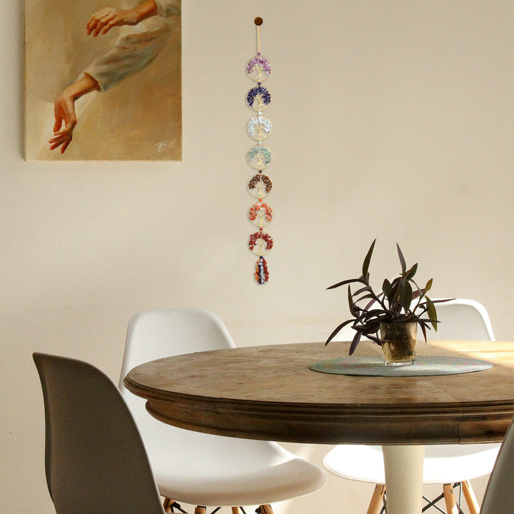 Decoración de pared con el árbol de la vida de los 7 chakras de Olivenorma