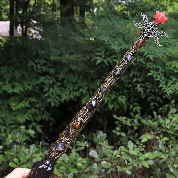 Varitas de cristal Merkaba de chakras naturales de Olivenorma