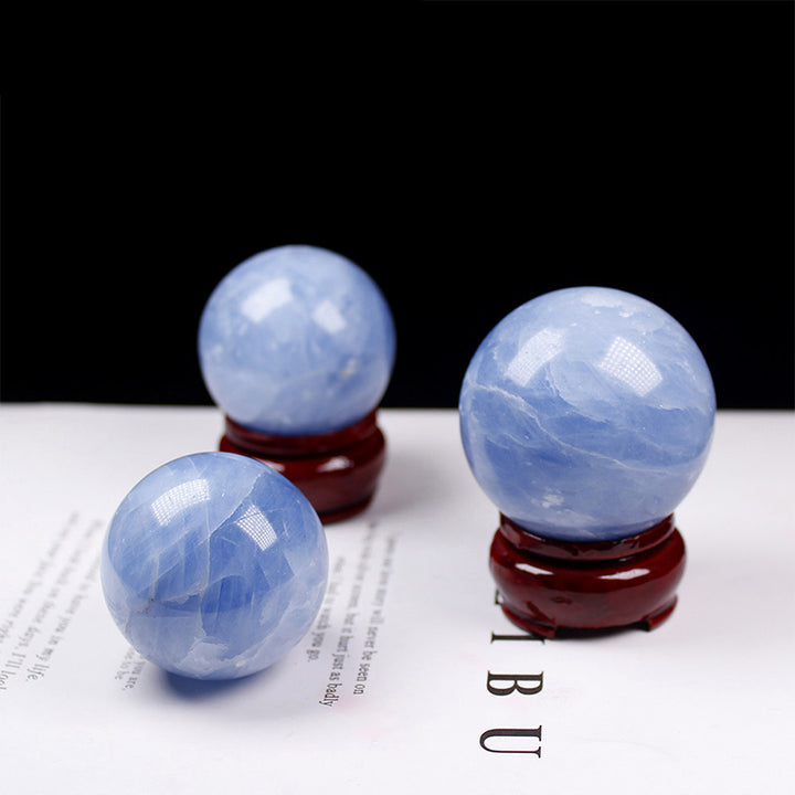 Esfera de cristal decorativa curativa de lapislázuli de Olivenorma 