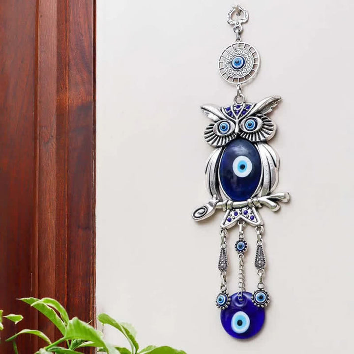 Amuleto de protección para el mal de ojo y el búho de Olivenorma para decoración de pared