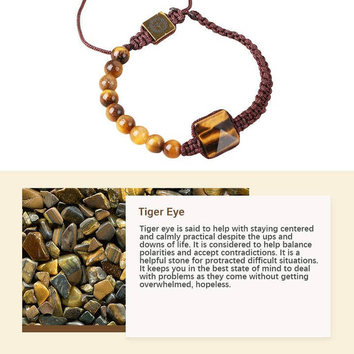 Pulsera protectora de ojo de tigre natural