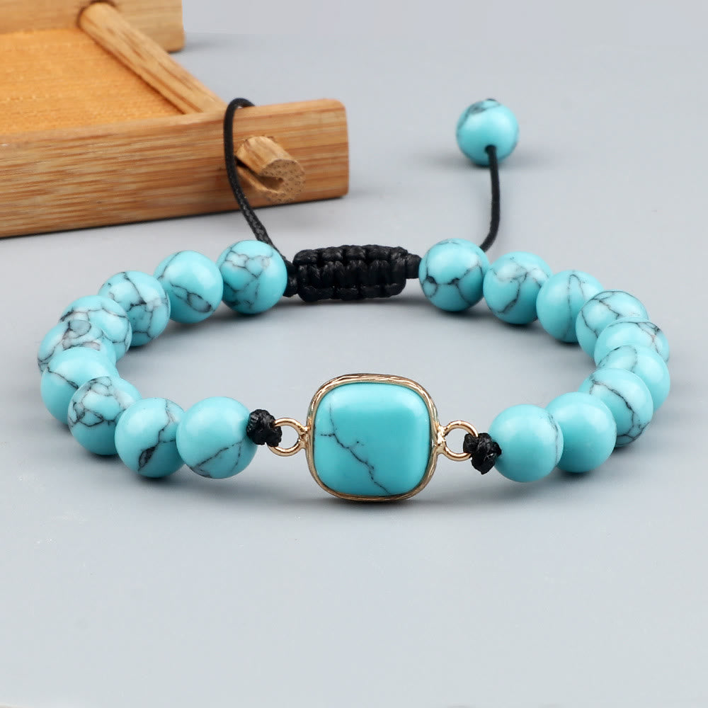 Pulsera de cuentas de opalita con piedra de ojo de gato de Olivenorma