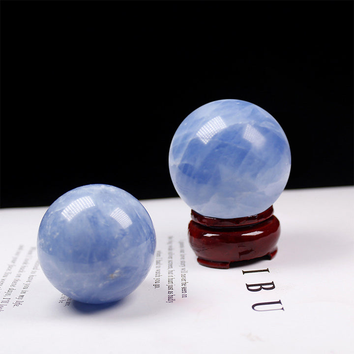 Esfera de cristal decorativa curativa de lapislázuli de Olivenorma 