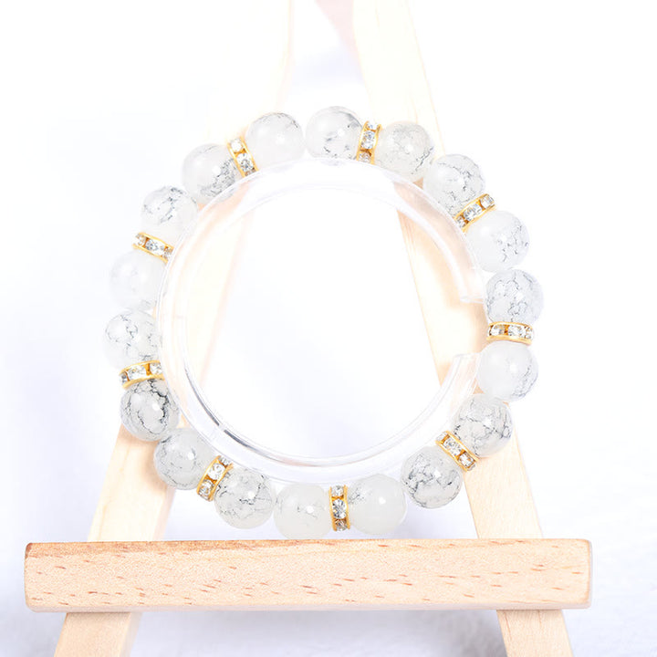 Juego de pulseras de cuentas de cuatro capas con ojo turco y hamsa de Olivenorma 