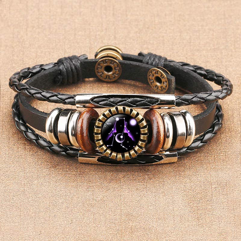 Pulsera retro del zodiaco Olivenorma
