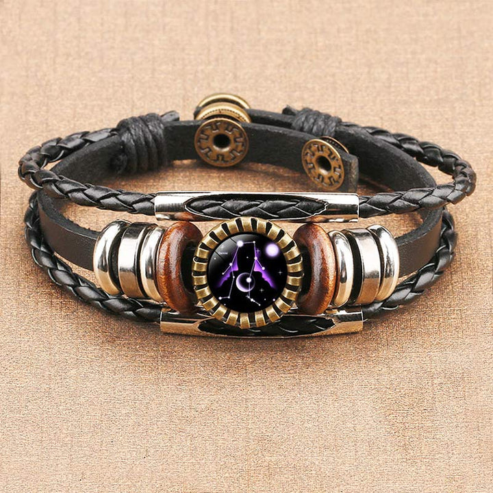 Pulsera retro del zodiaco Olivenorma