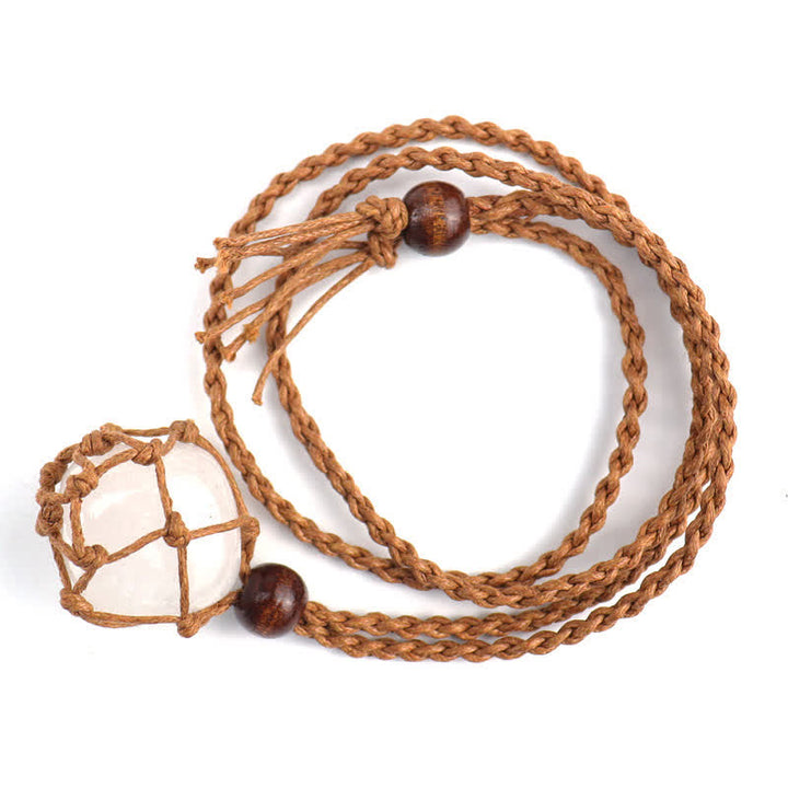 Collar de protección de cristal natural