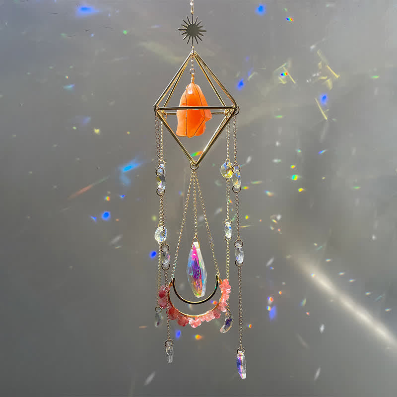 Adorno de piedra preciosa atrapasol de cristal Rainbow Maker de Olivenorma 