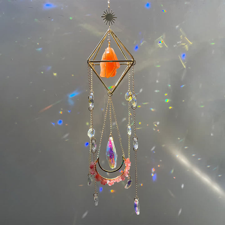 Adorno de piedra preciosa atrapasol de cristal Rainbow Maker de Olivenorma 