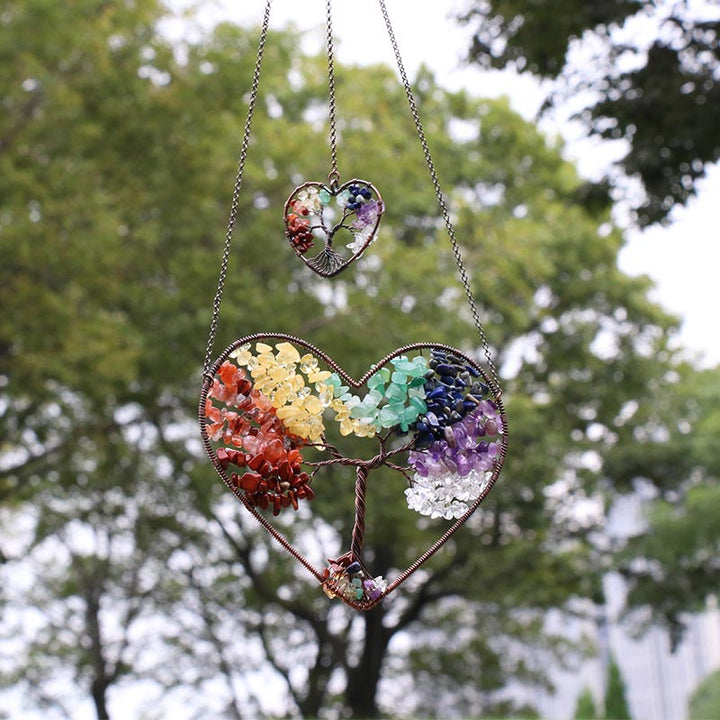 Adornos decorativos del árbol de la vida del amor de los chakras de Olivenorma 