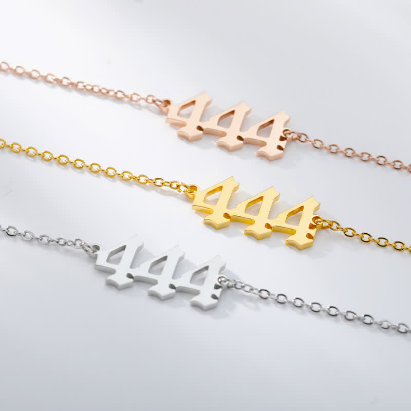 Pulsera de tobillo espiritual con números de ángel