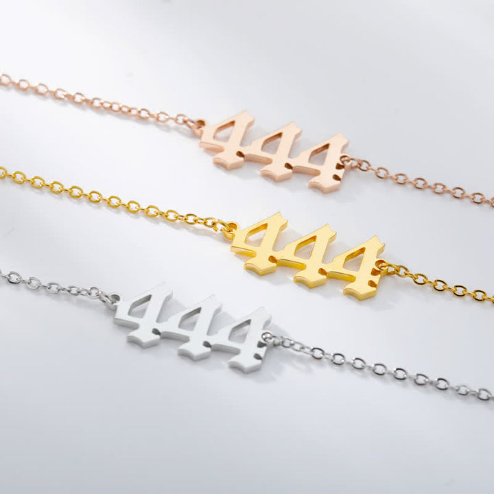 Pulsera de tobillo espiritual con números de ángel