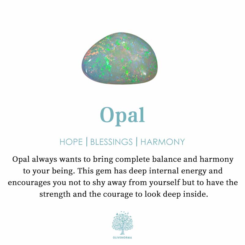 Juego de 3 pulseras de cristal natural "Healing Wishes" de Olivenorma 