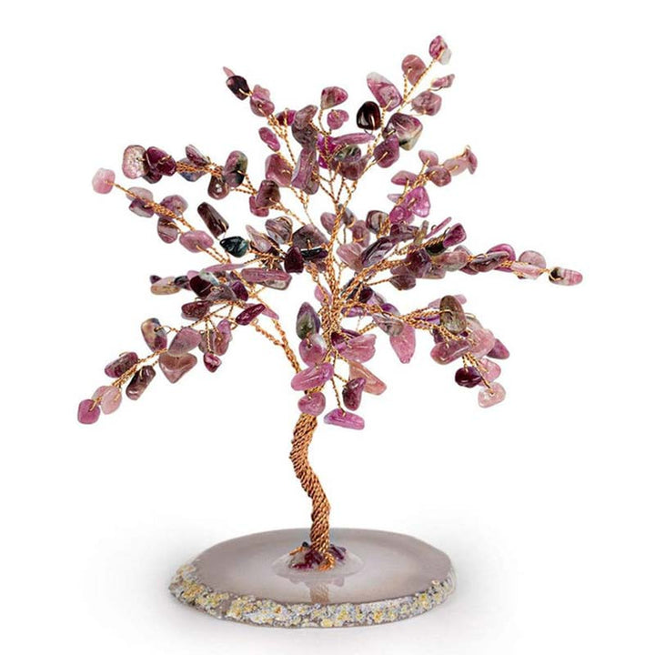 Árbol de Feng Shui de turmalina roja con bendiciones lujosas de Olivenorma