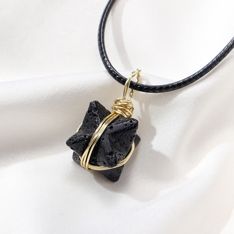 VEHÍCULO DE LUZ DIVINA - Collar Merkaba de Cristal 