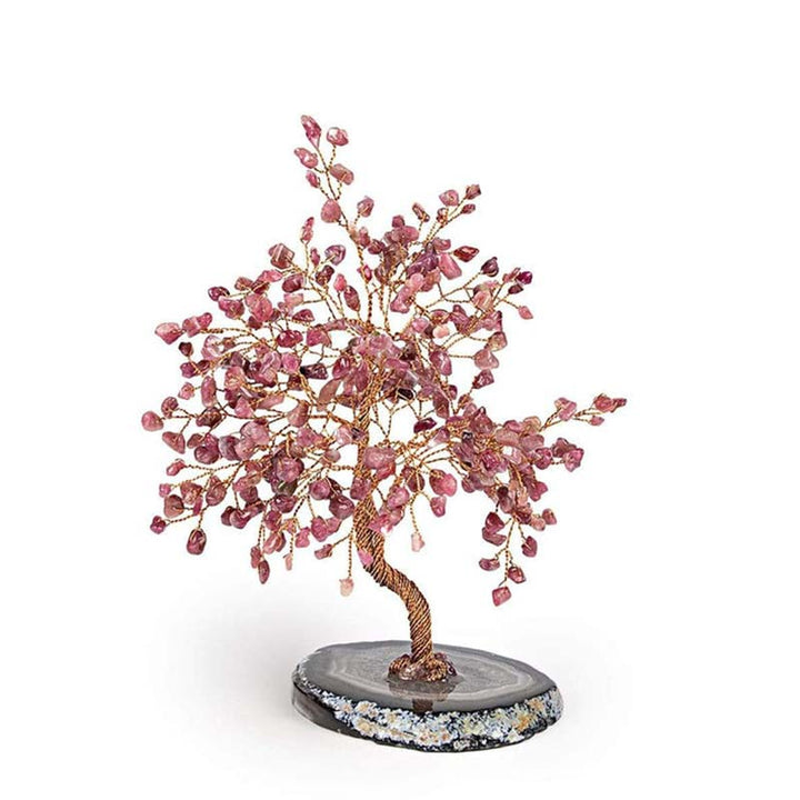 Árbol de Feng Shui de turmalina roja con bendiciones lujosas de Olivenorma