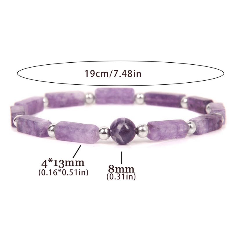 Pulsera adelgazante purificadora corporal de amatista natural de Olivenorma 