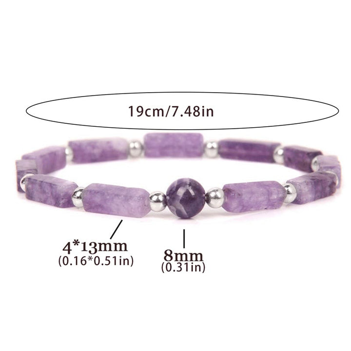 Pulsera adelgazante purificadora corporal de amatista natural de Olivenorma 