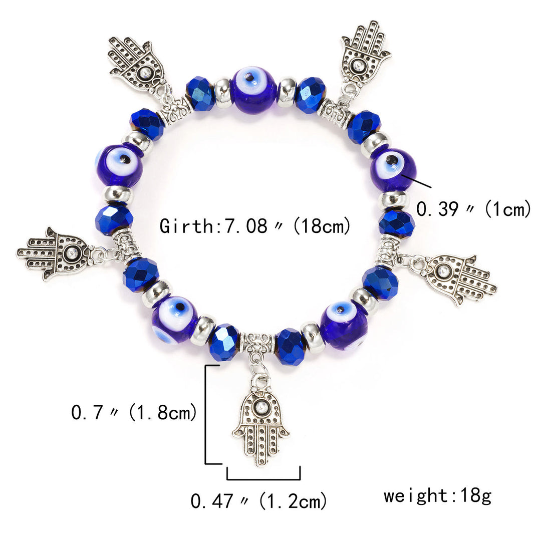 Pulsera de circón epoxi con colgante de ojo turco y ojo malvado de Olivenorma