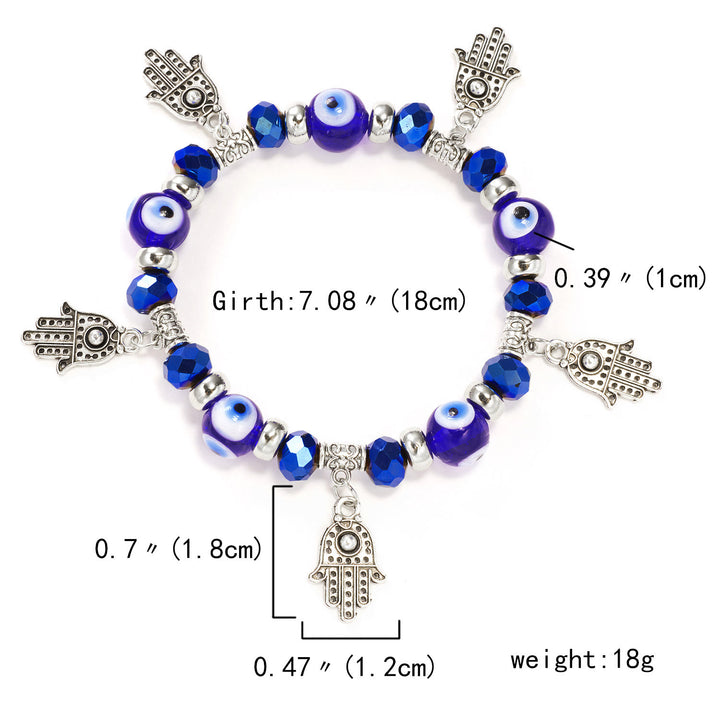 Pulsera de circón epoxi con colgante de ojo turco y ojo malvado de Olivenorma
