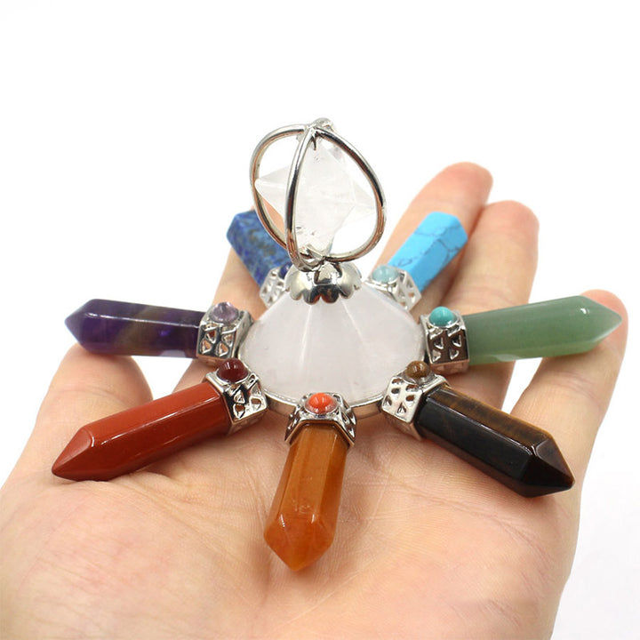 Decoración de chakras con cristales naturales de Olivenorma