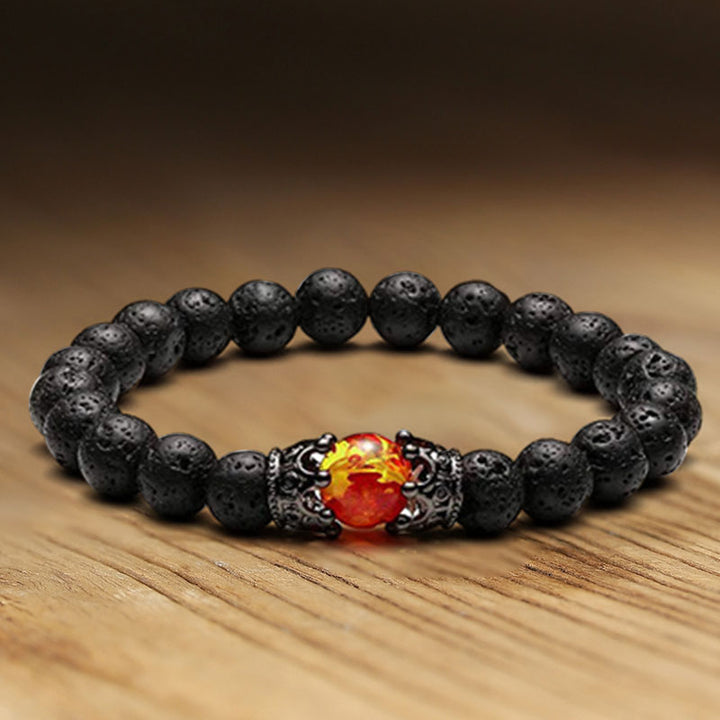 Pulsera de piedra de cristal natural.