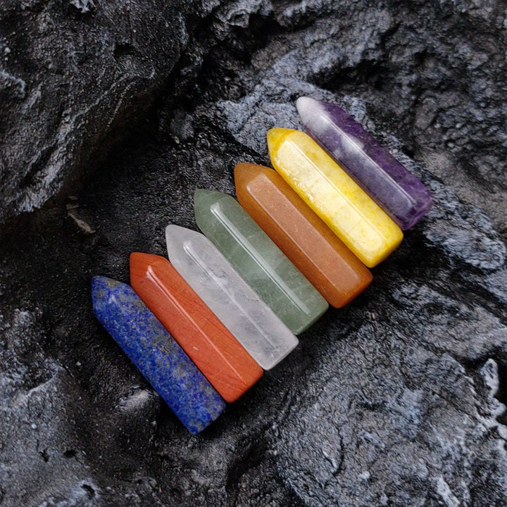 Juego de 17 piedras de cristal para los chakras de Olivenorma 