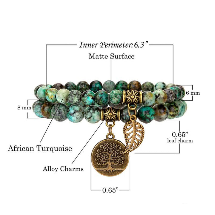 Pulsera de transformación de turquesa africana