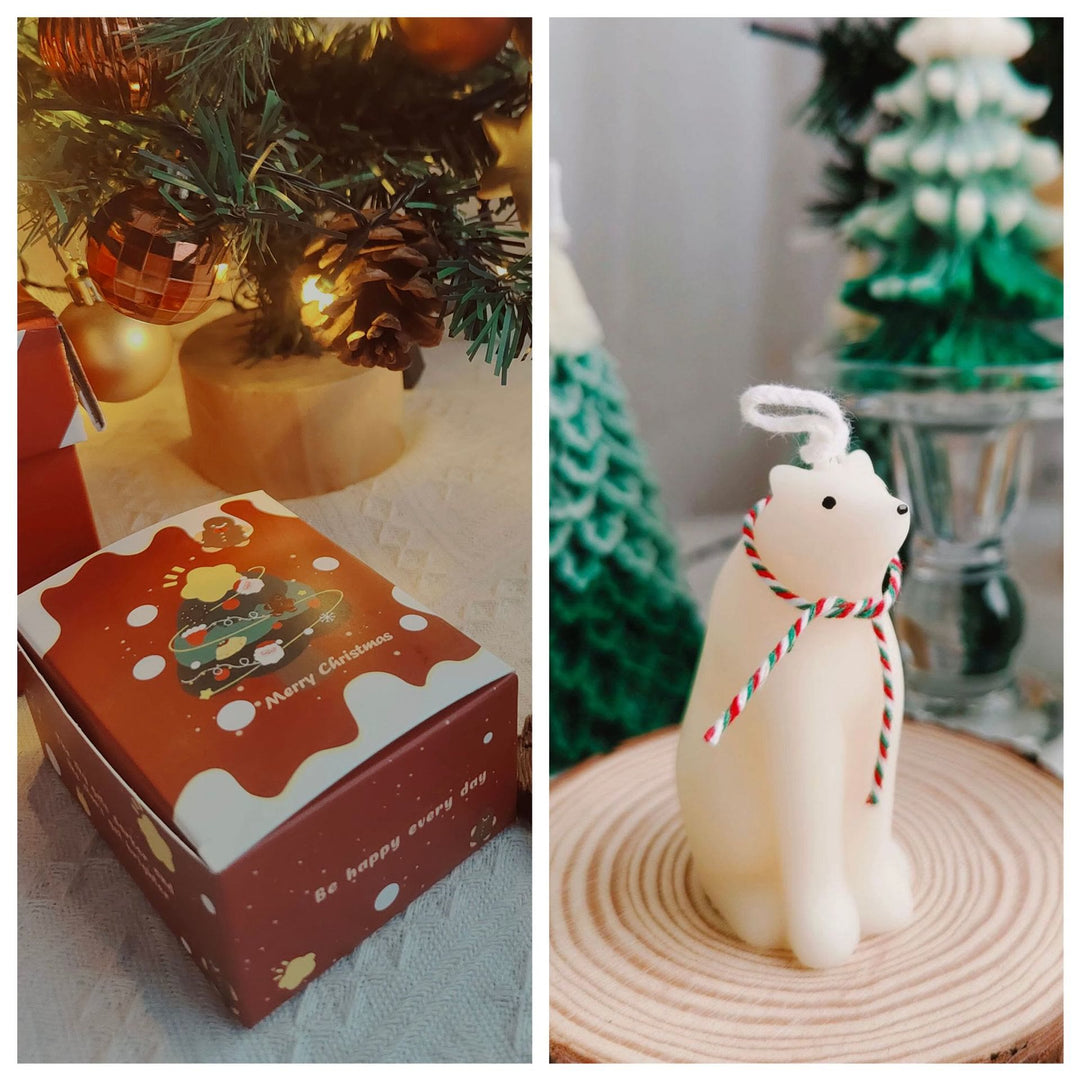 Vela modelo galleta pastel navidad Olivenorma