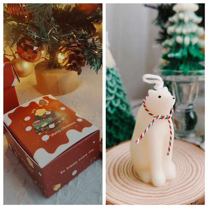 Vela modelo galleta pastel navidad Olivenorma