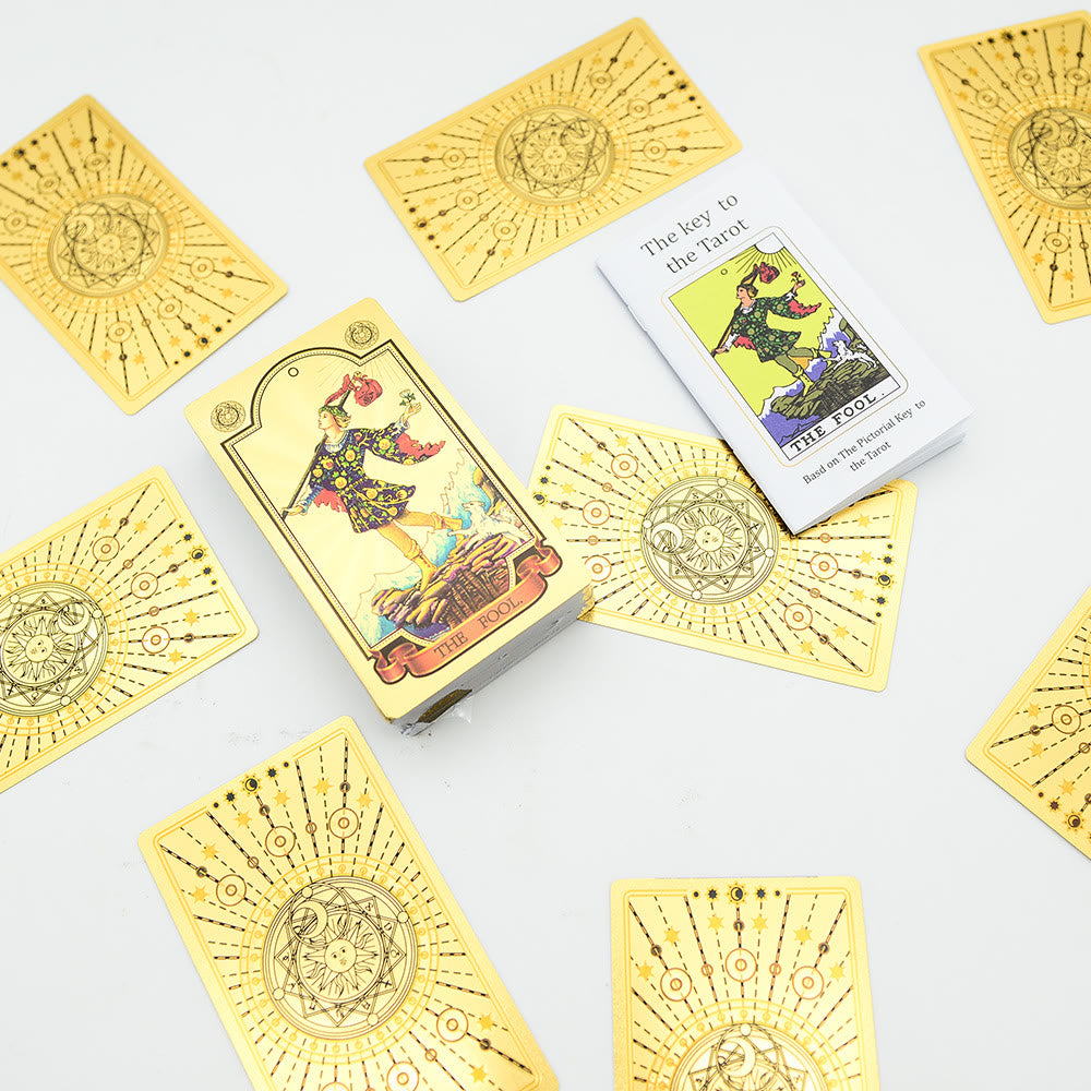 Cartas del Tarot Sol y Luna de Olivenorma 80ps "El Loco" Waite