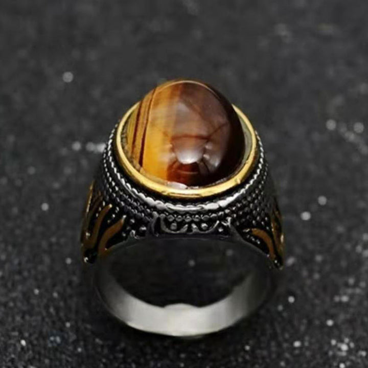 Anillo protector de ojo de tigre de Olivenorma