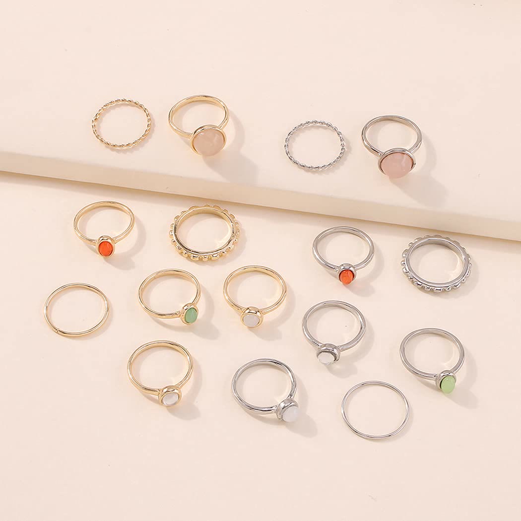 Juego de 8 anillos apilables para nudillos de Olivenorma