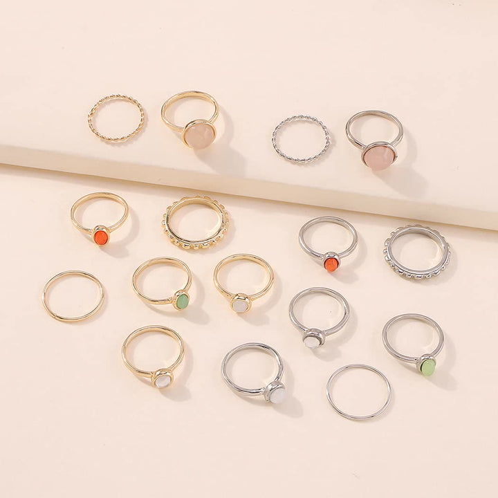 Juego de 8 anillos apilables para nudillos de Olivenorma