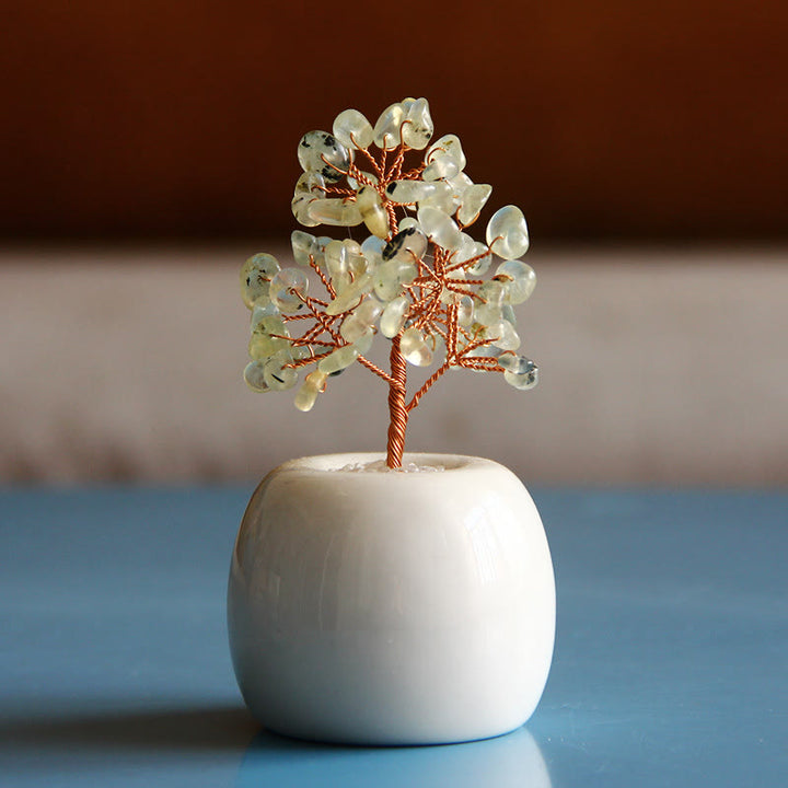 Árbol de Feng Shui con piedras preciosas de múltiples cristales de Olivenorma 
