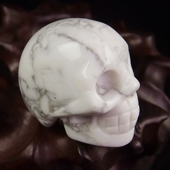 Decoración de Halloween con calavera de cristal natural de Olivenorma